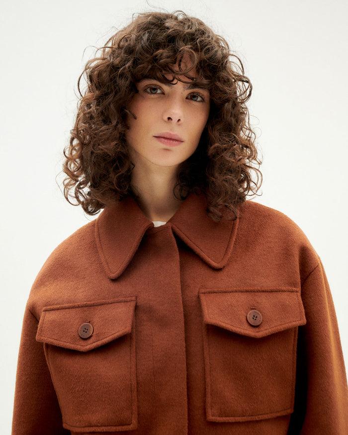 Thinking Mu Chaqueta Marrón Lana Frankie