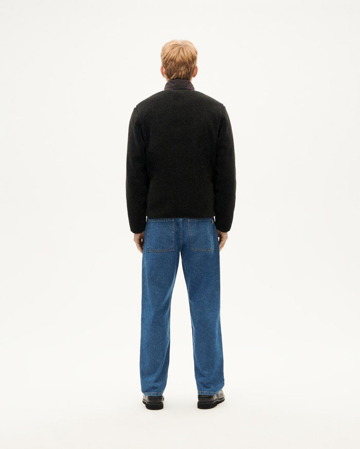 Thinking Mu Chaqueta Negra Borreguito Mitchel