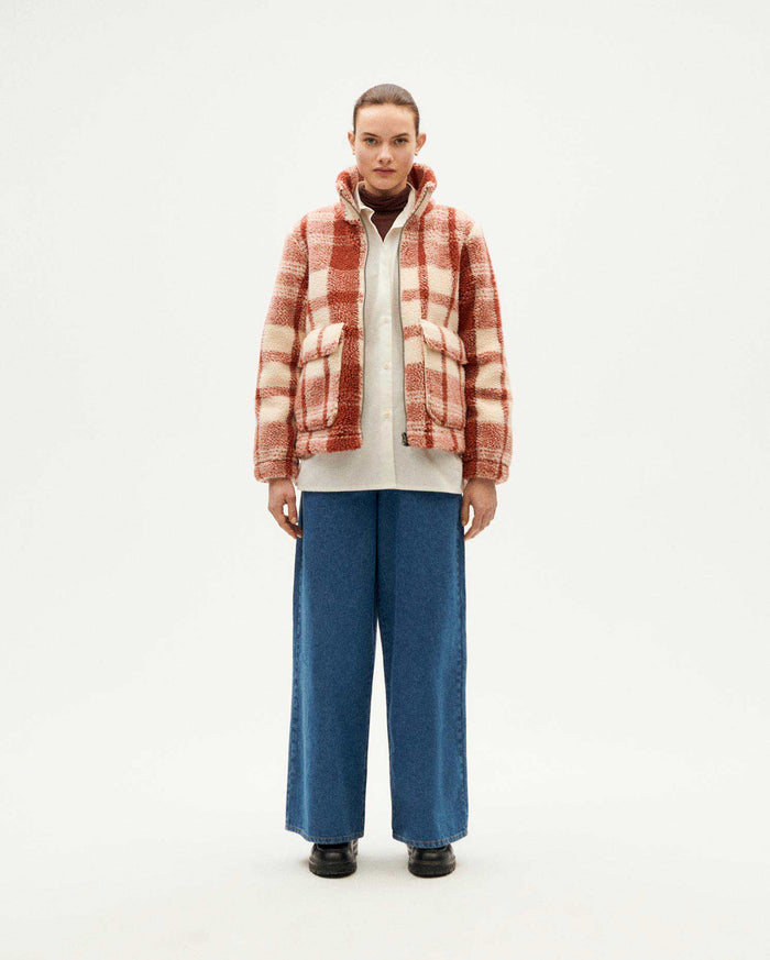 Thinking Mu Chaqueta Roja Cuadros Picnic Sophie