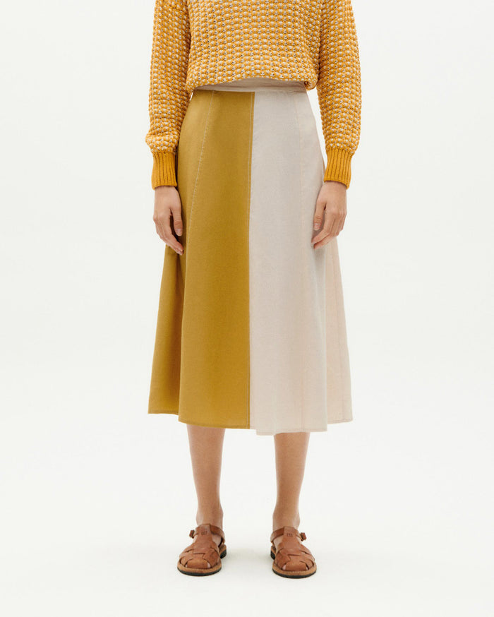 Thinking Mu Falda Amarilla Patched Sofia