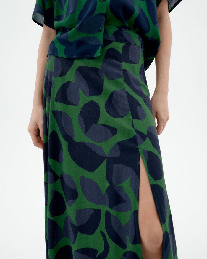 Thinking Mu Falda Verde Leaf Tora