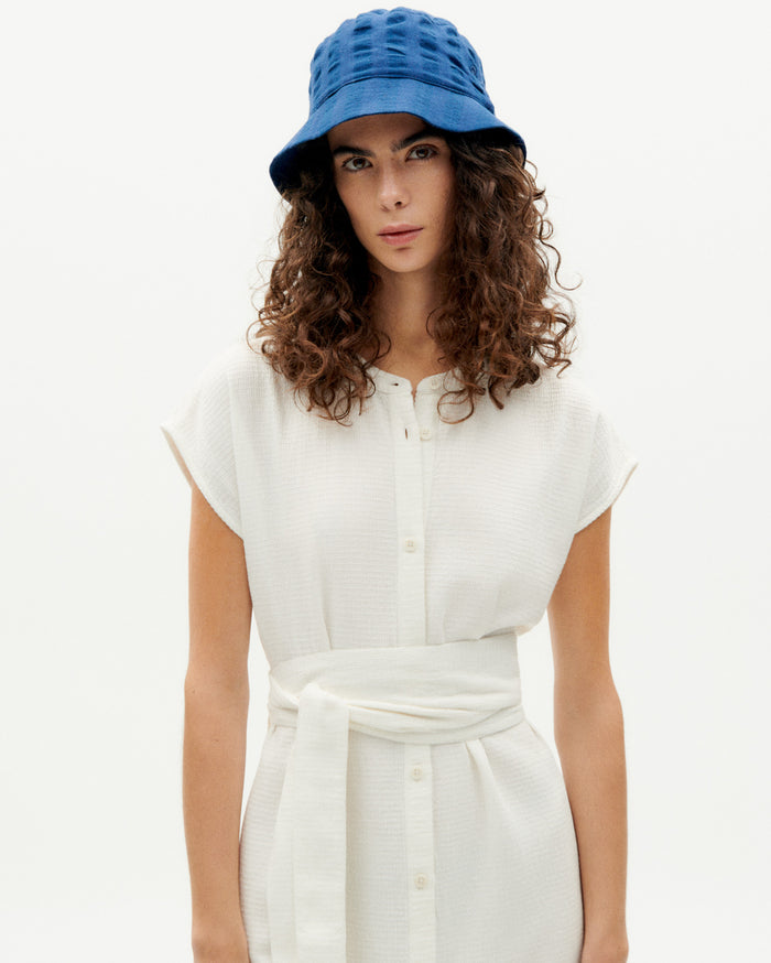 Thinking Mu Gorro Azul Seersucker Yelle