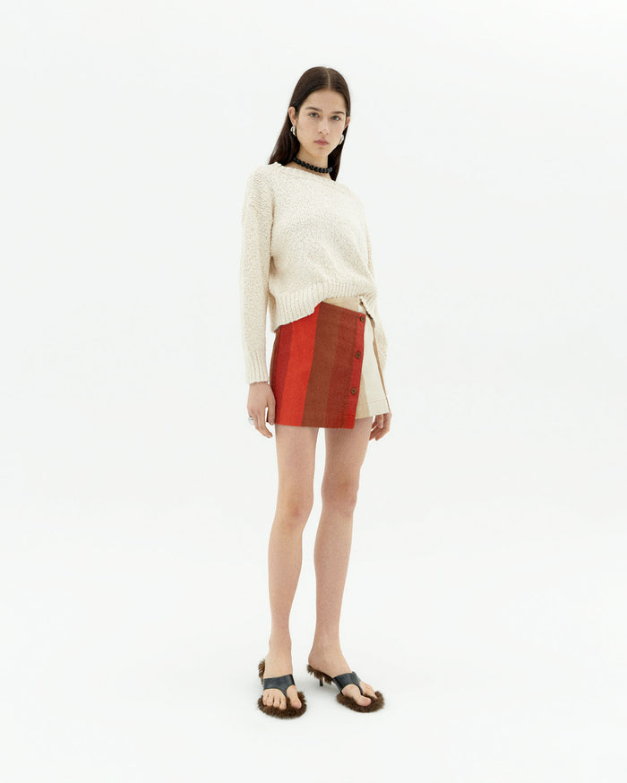 Thinking Mu Jersey Blanco Punto Clara