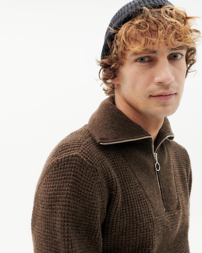 Thinking Mu Jersey Marrón Lana Helio