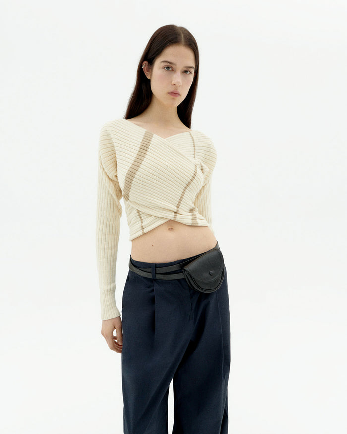 thinking mu Jersey rayas crudo punto Adele