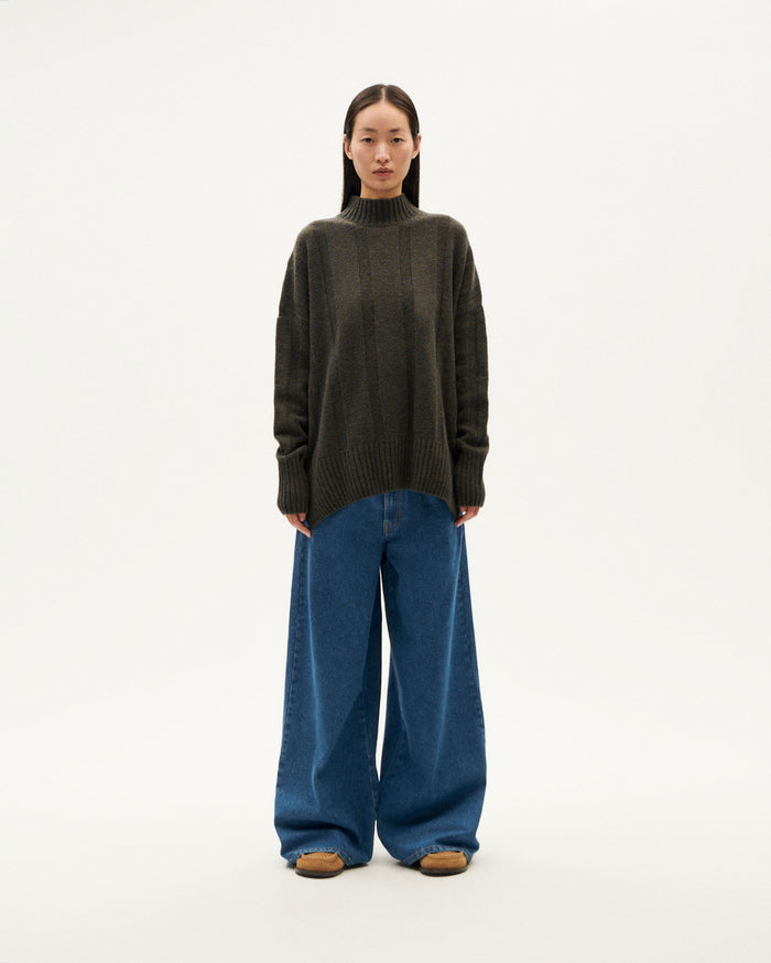 Thinking Mu Jersey Verde Lana Carol