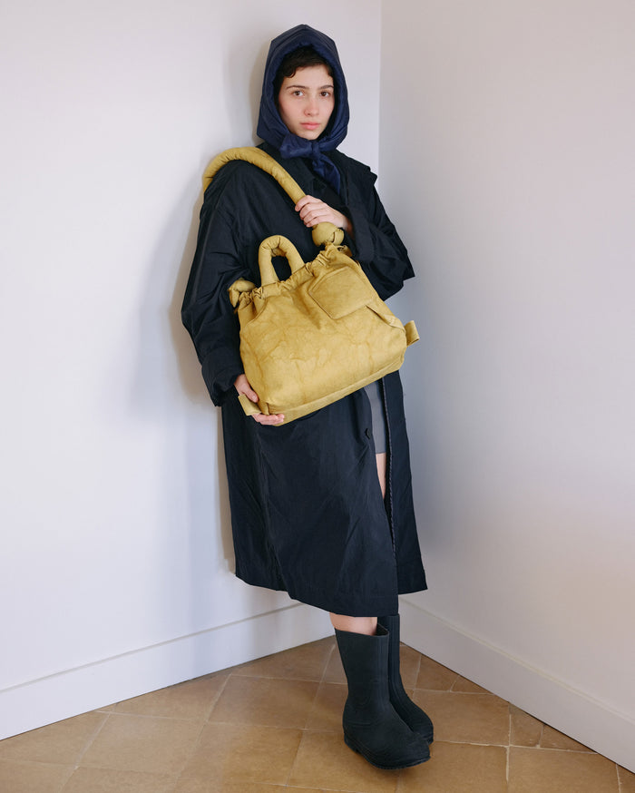 Thinking Mu Mustard Ona Washed Bag