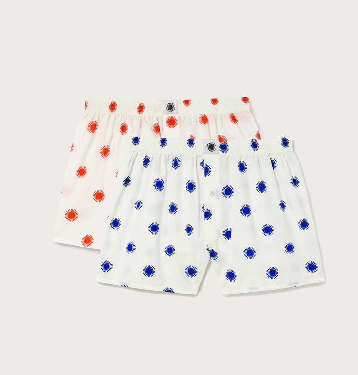 Thinking Mu Pack Boxers Sol Indigo Y Sol Naranja