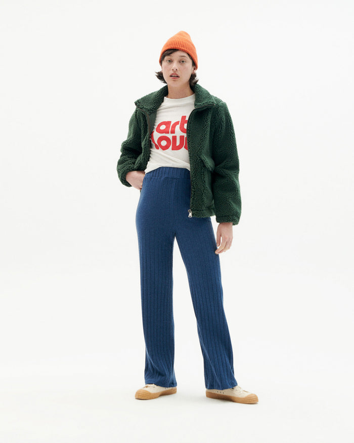 Thinking Mu Pantalón Azul Lana Dalia