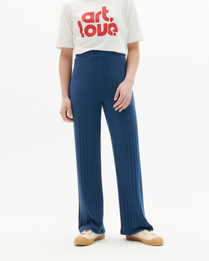 Thinking Mu Pantalón Azul Lana Dalia