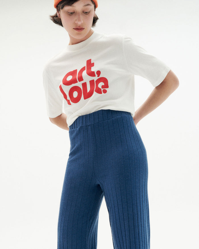 Thinking Mu Pantalón Azul Lana Dalia