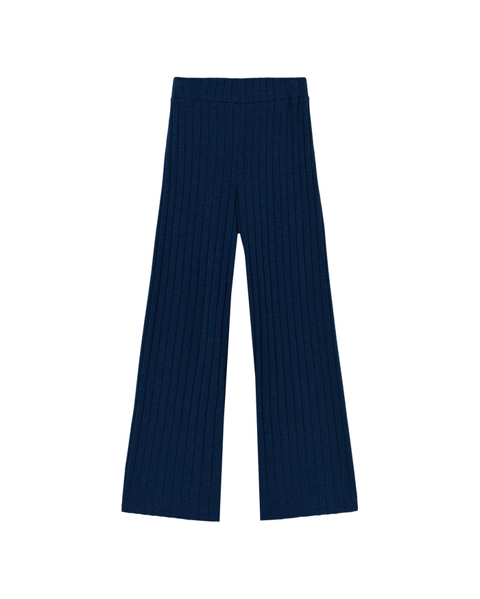 thinking mu Pantalón azul lana Dalia