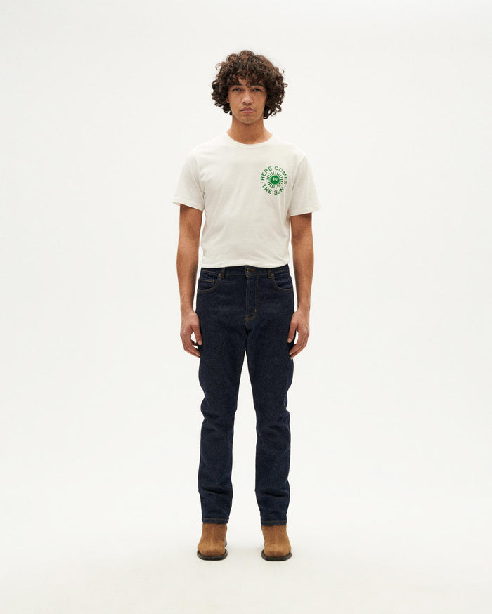 Thinking Mu Pantalón Dark Clean Denim 5 Pockets
