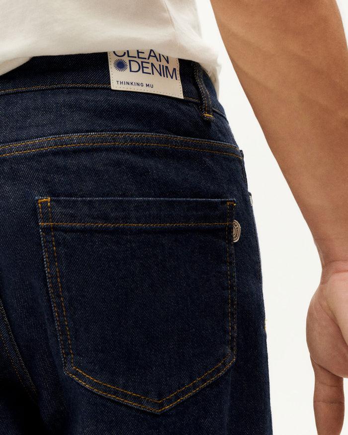 Thinking Mu Pantalón Dark Clean Denim 5 Pockets