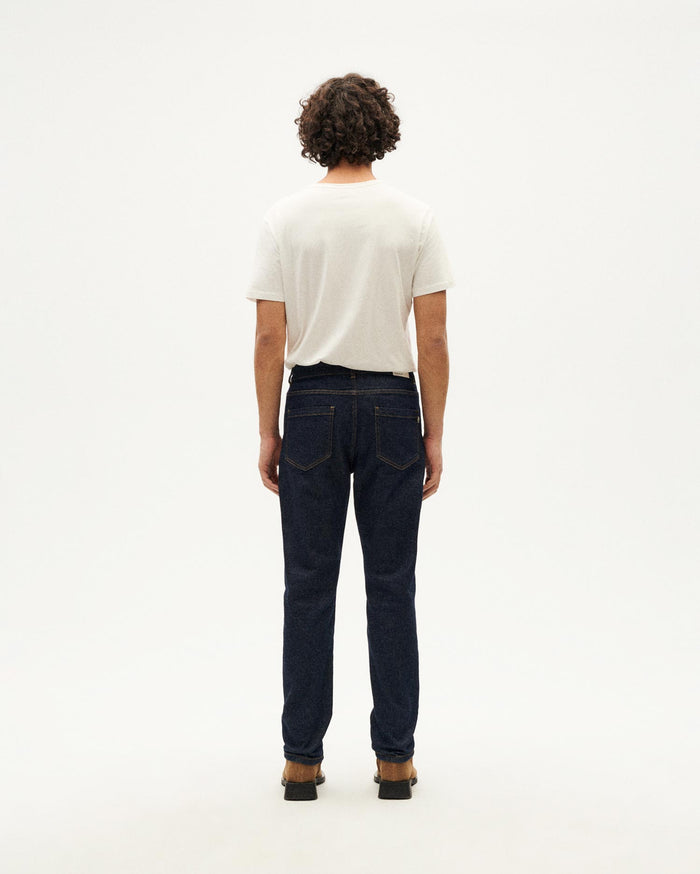 Thinking Mu Pantalón Dark Clean Denim 5 Pockets