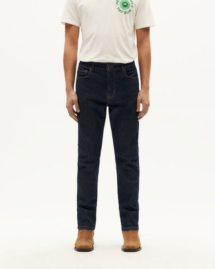 thinking mu Pantalón dark clean denim 5 Pockets