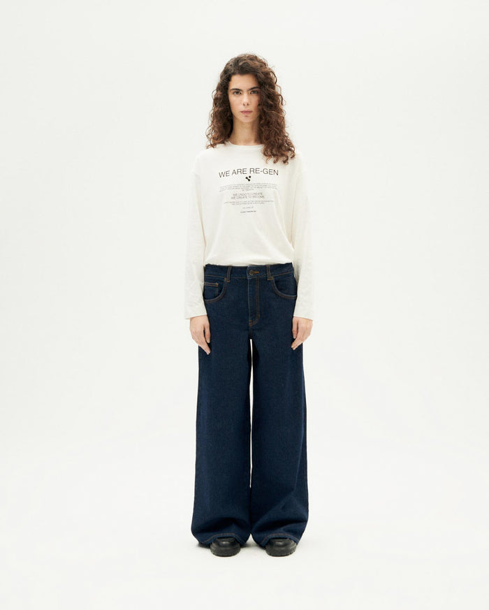 Thinking Mu Pantalón Dark Clean Denim Hedda