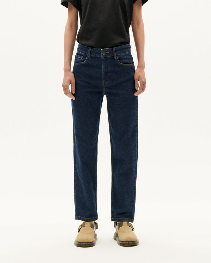thinking mu Pantalón dark clean denim Nele