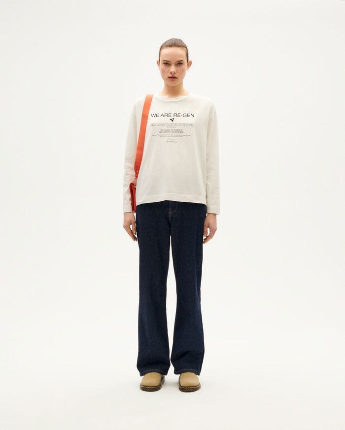 Thinking Mu Pantalón Dark Clean Denim Theresa