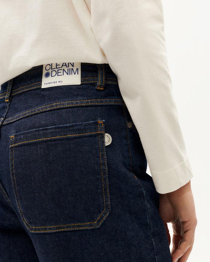 Thinking Mu Pantalón Dark Clean Denim Theresa