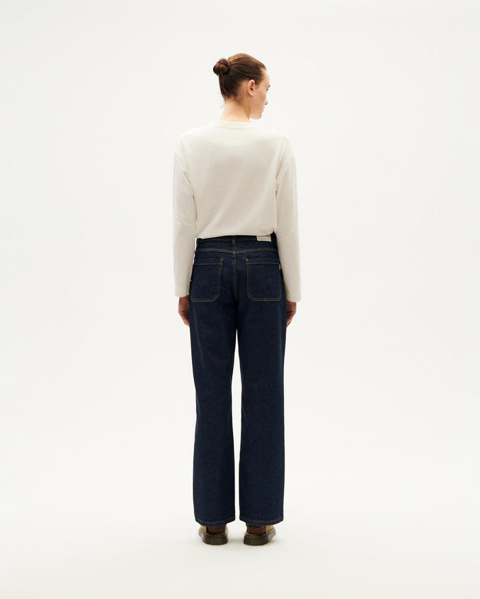 Thinking Mu Pantalón Dark Clean Denim Theresa