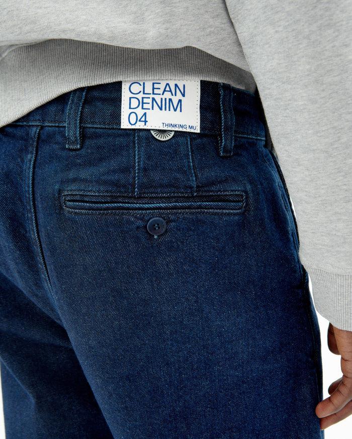Thinking Mu Pantalón Dark Clean Denim Wotan
