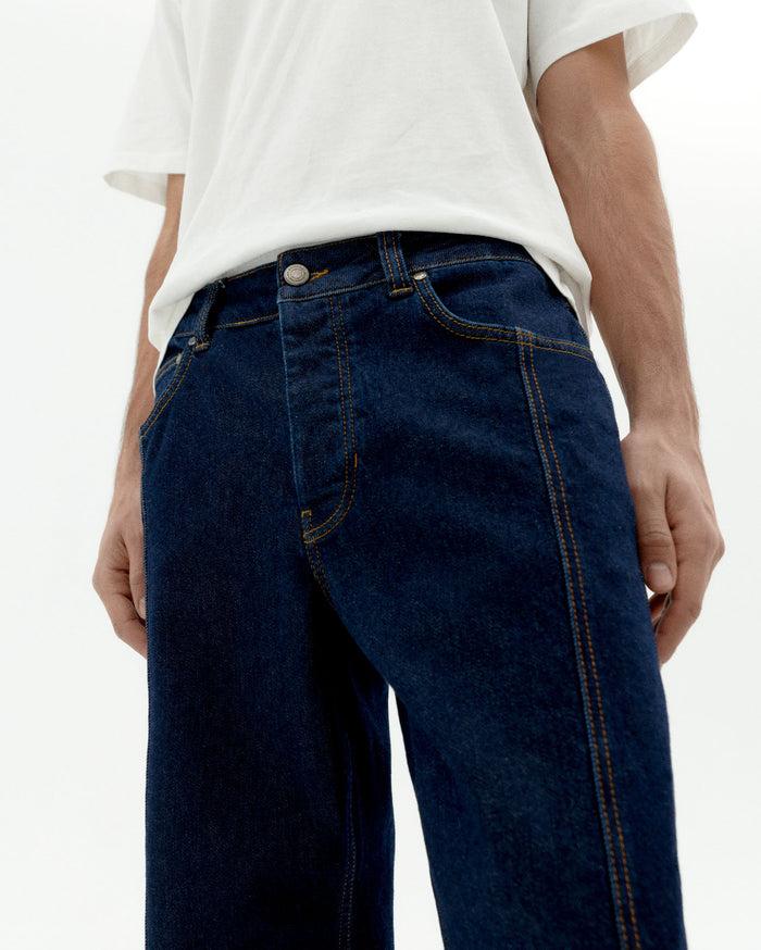 Thinking Mu Pantalón Denim Medium Wash Rainn
