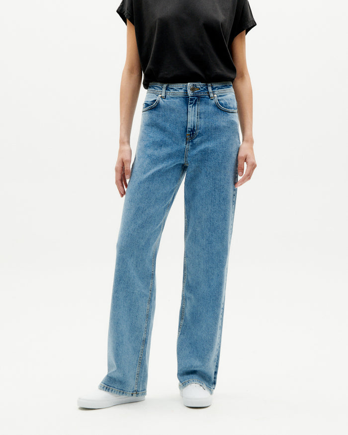 thinking mu Pantalón light clean denim Theresa
