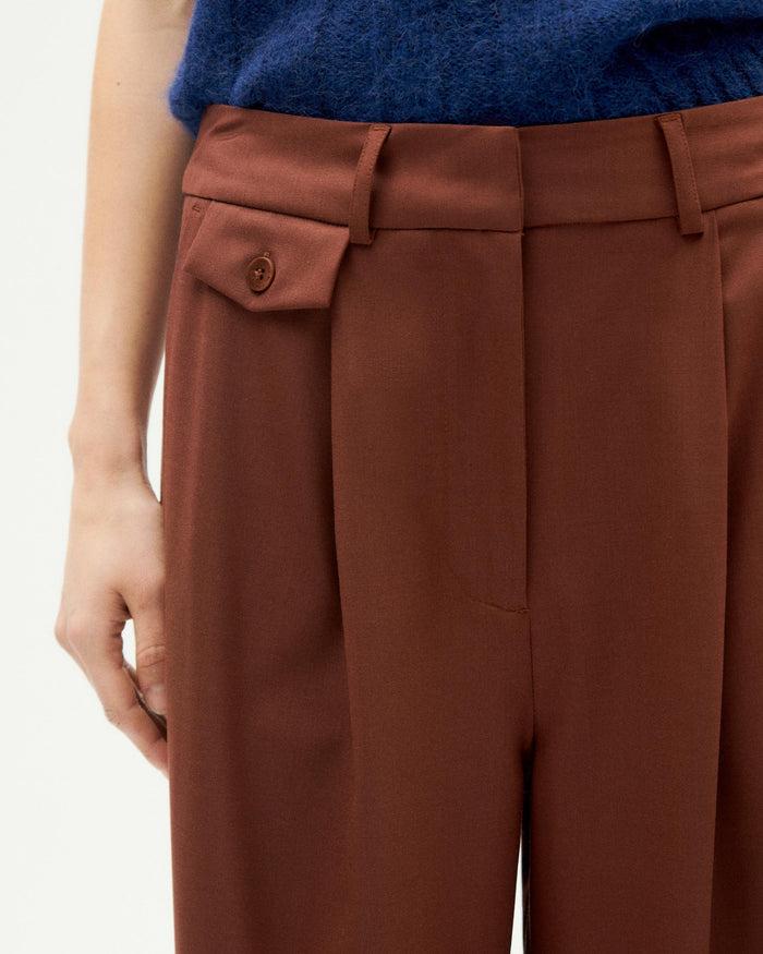 Thinking Mu Pantalón Marrón Pat