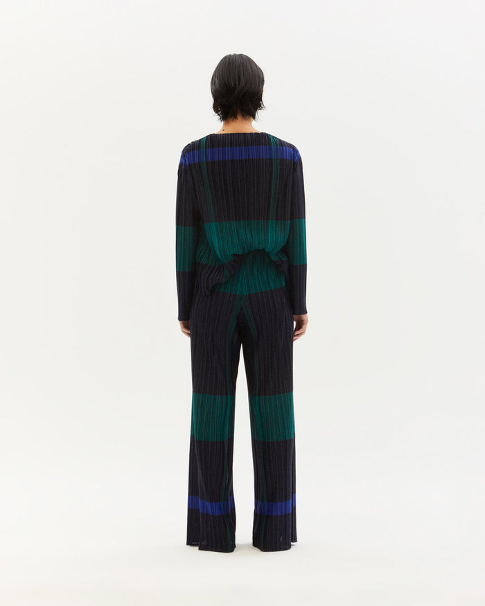 Thinking Mu Pantalón Multicolor Plisado Maro