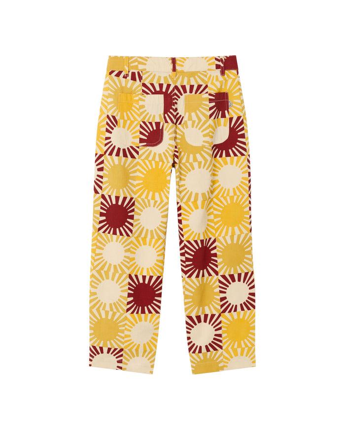 Thinking Mu Pantalón Multicolor Solgrid Plum