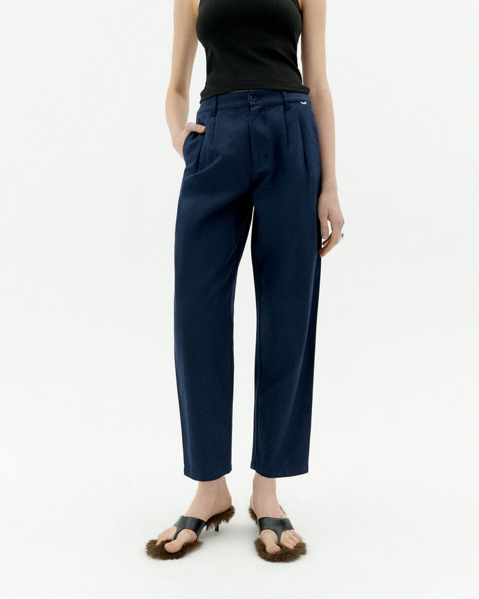 thinking mu Pantalón navy hemp Rina