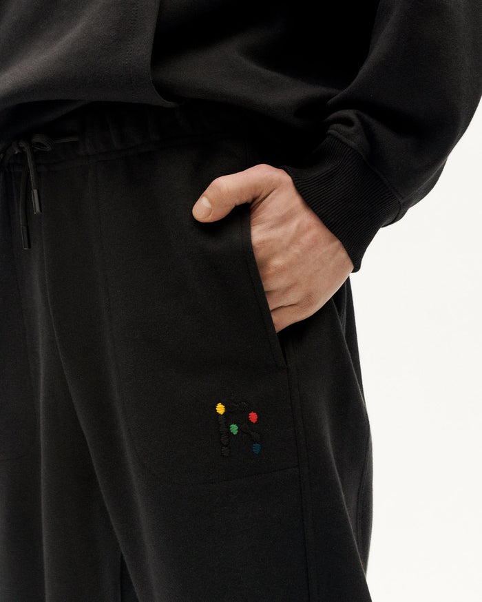 Thinking Mu Pantalón Negro Alexander Hombre