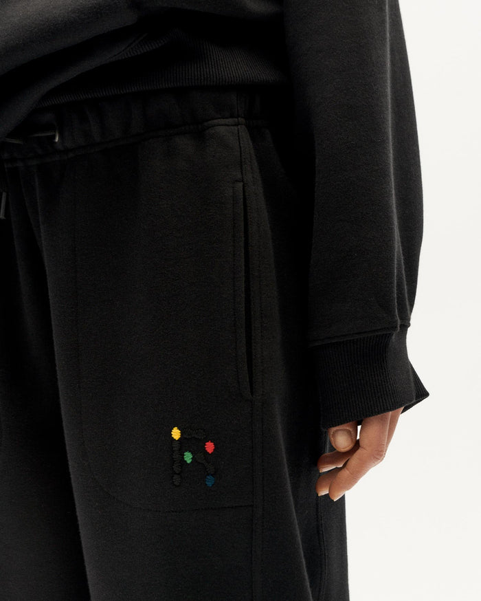 Thinking Mu Pantalón Negro Alexander Unisex