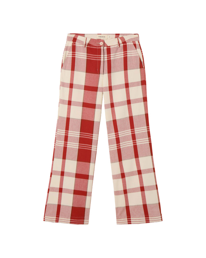 thinking mu Pantalón rojo cuadros picnic Hermione