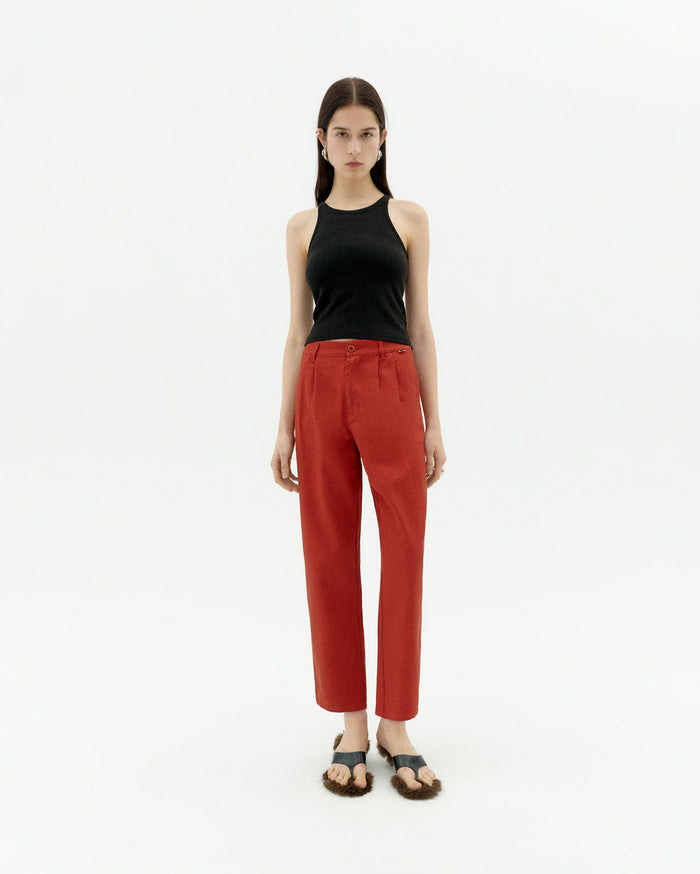 Thinking Mu Pantalón Rojo Hemp Rina