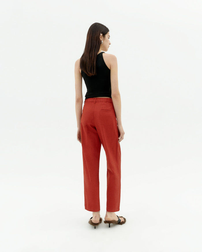 Thinking Mu Pantalón Rojo Hemp Rina
