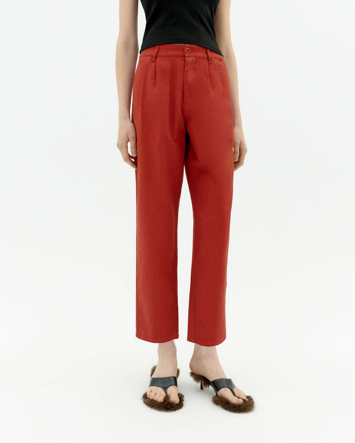 thinking mu Pantalón rojo hemp Rina
