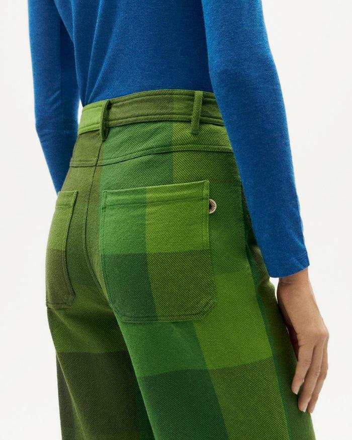 Thinking Mu Pantalón Verde Central Blanket Coral