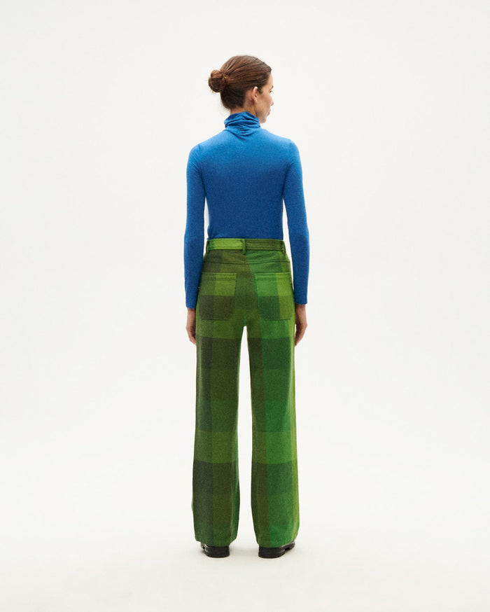 Thinking Mu Pantalón Verde Central Blanket Coral