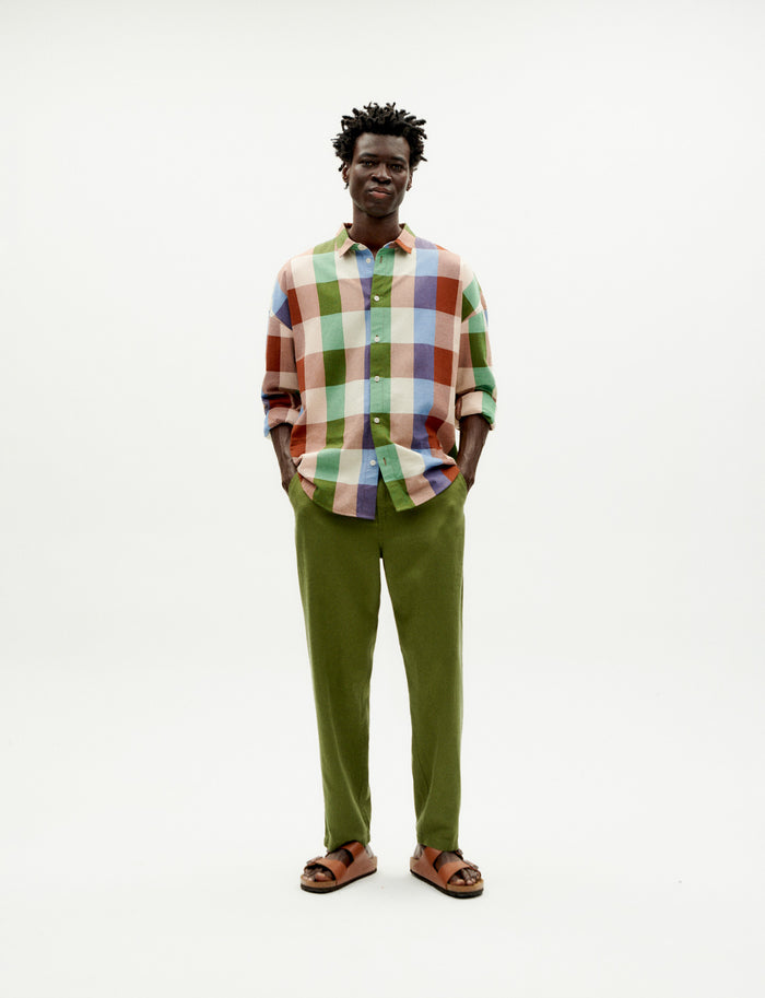 Thinking Mu Pantalón Verde Hemp Moero