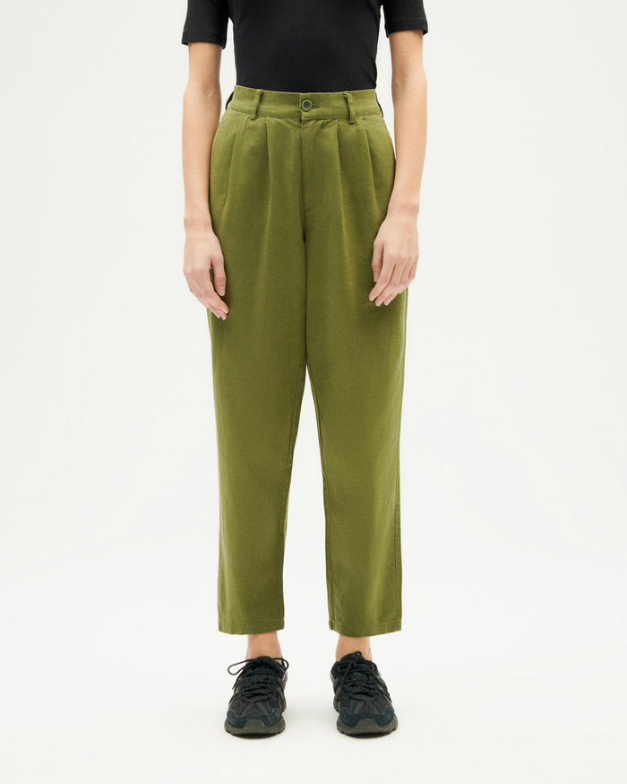 Thinking Mu Pantalón Verde Hemp Rina