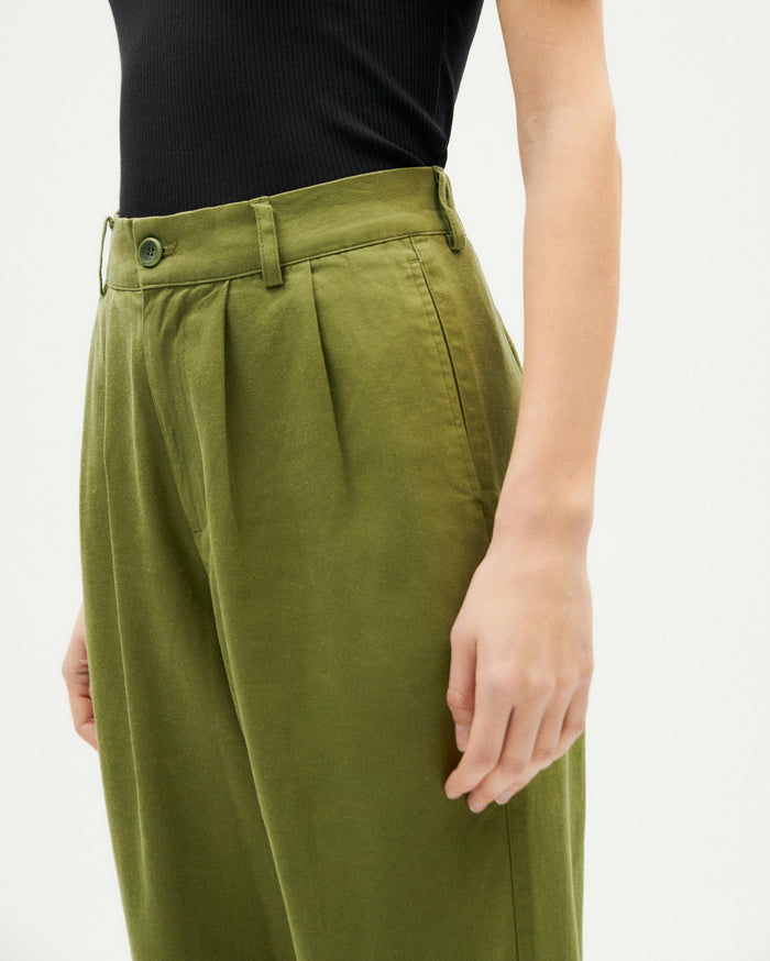 Thinking Mu Pantalón Verde Hemp Rina