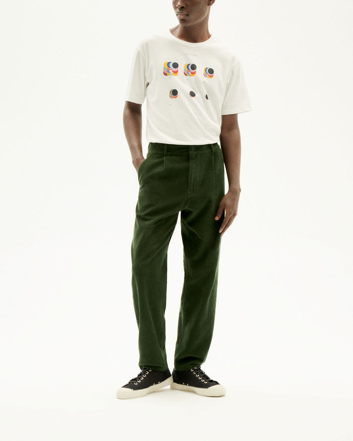 Thinking Mu Pantalón Verde Pana Wotan