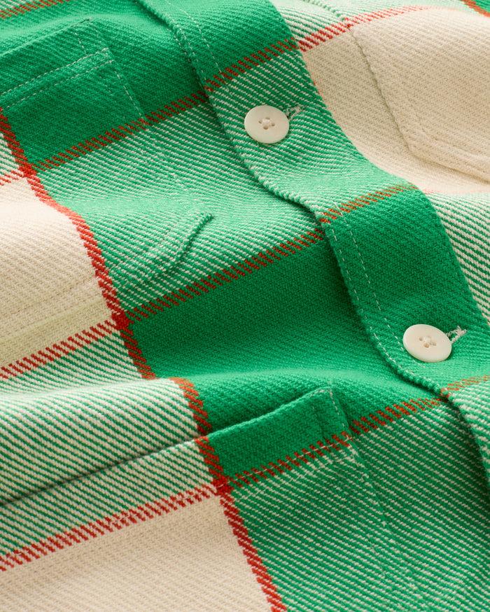 Thinking Mu Sobrecamisa Verde Heavy Checks Kiwi