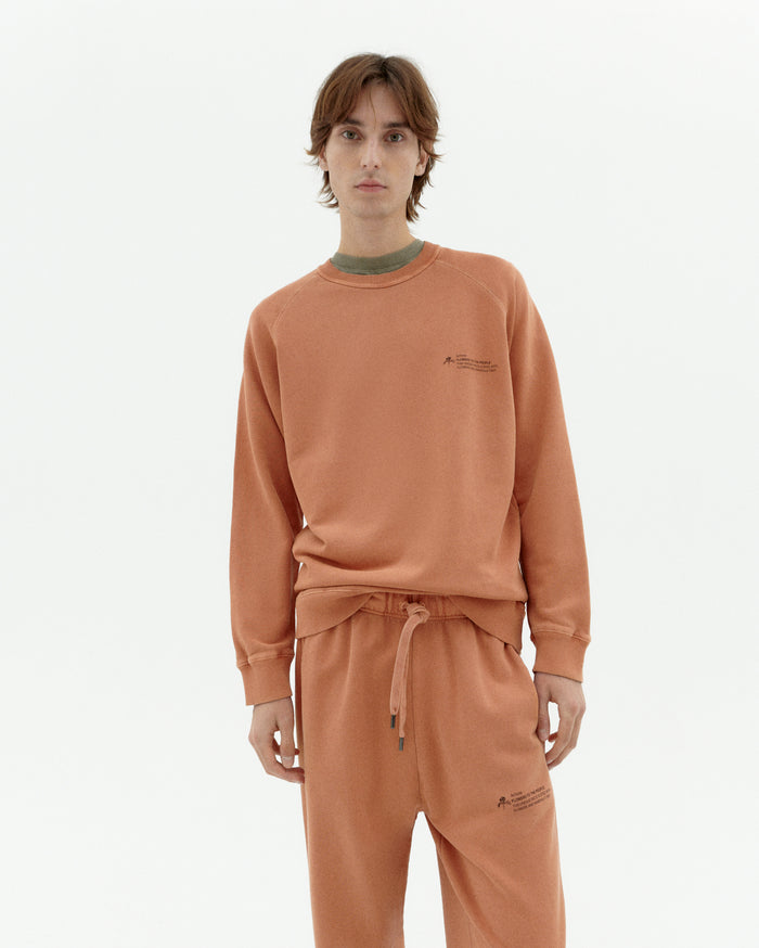 thinking mu Sudadera Achiote tinte natural unisex