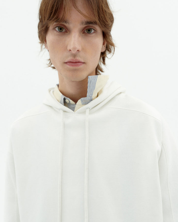 Thinking Mu Sudadera Blanca Con Capucha Finn