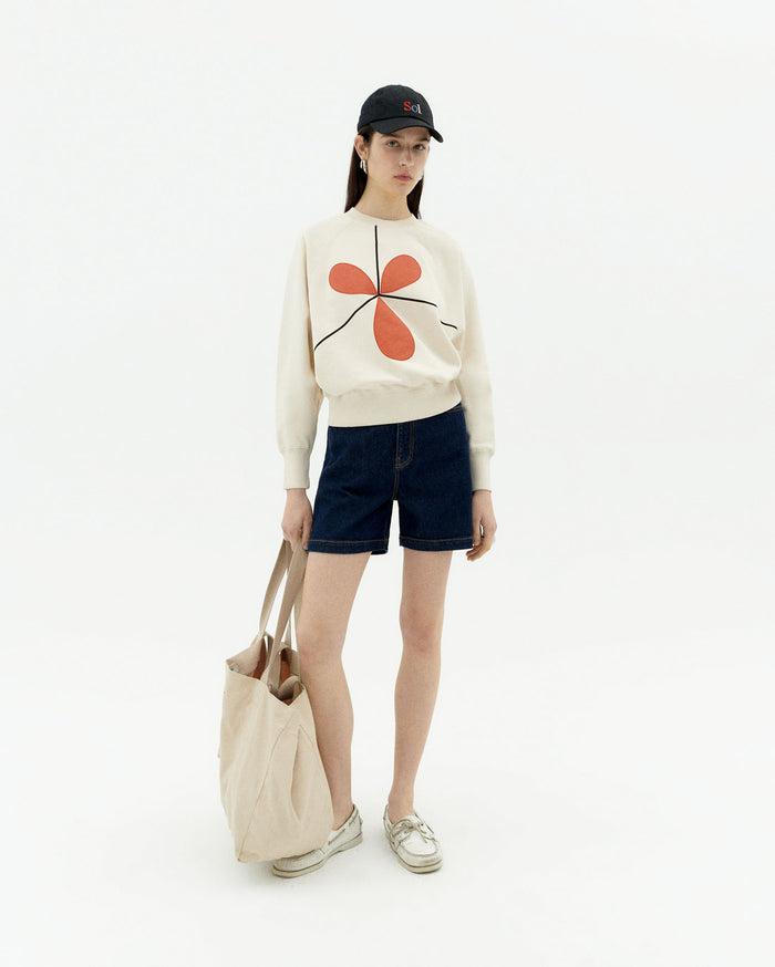 Thinking Mu Sudadera Blanca Sabine Bonnie