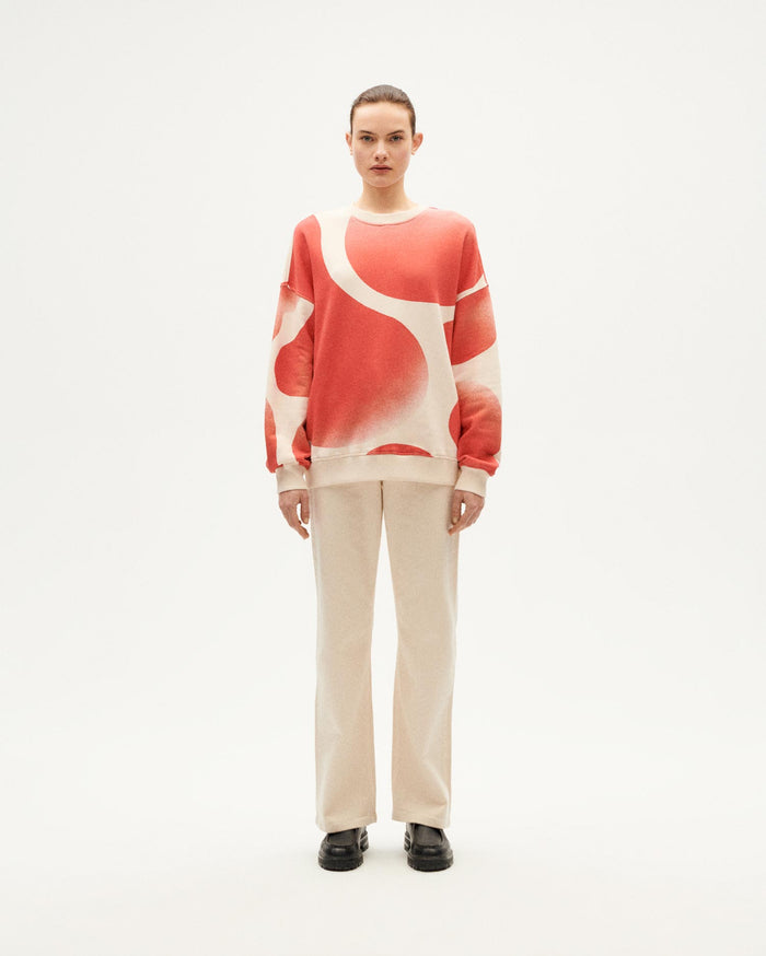 Thinking Mu Sudadera Blanca Spray Jimena