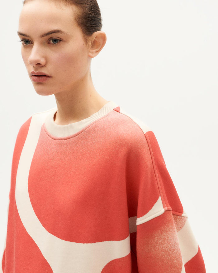 Thinking Mu Sudadera Blanca Spray Jimena